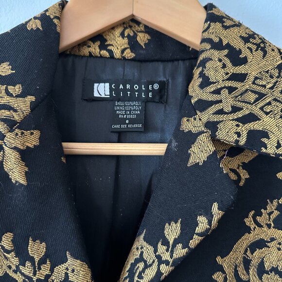 Metallic jacquard black/gold coat - Picture 2 of 4